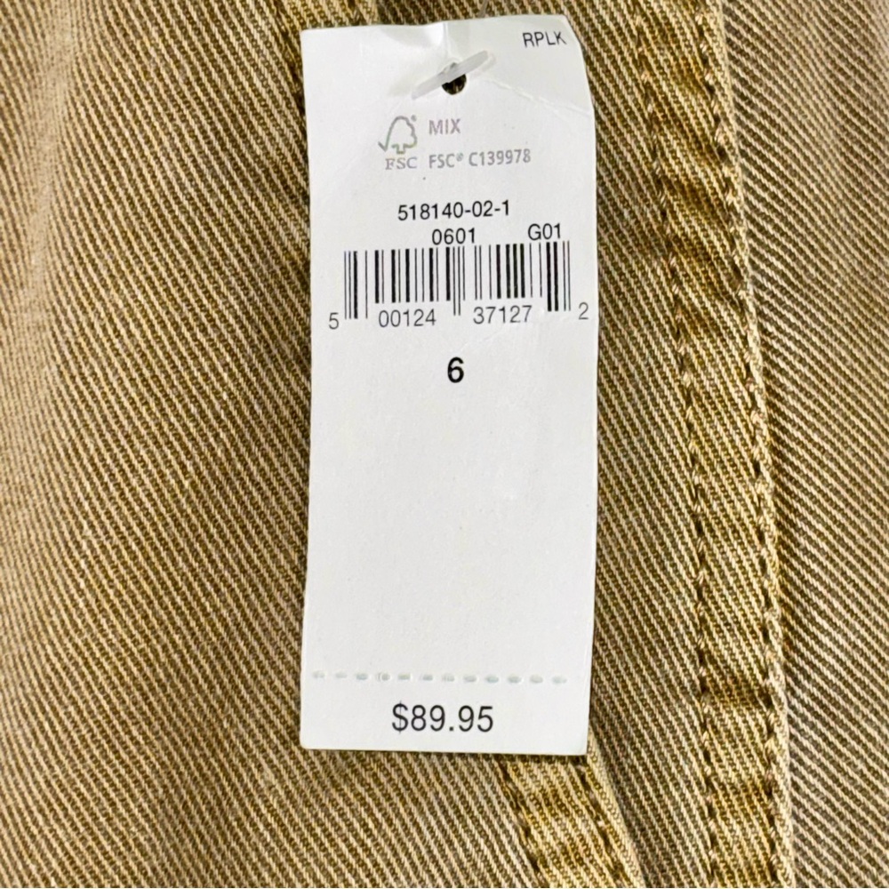 Gap Super Baggy Cargo Jeans Womens Size 6 Wide Leg Denim Utility Pants NWT - Picture 4 of 9